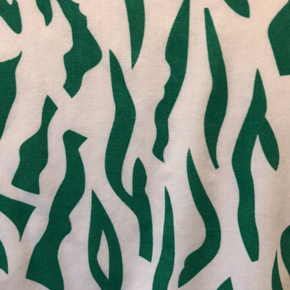 VTG American sweetheart too green and white print size L - Picture 7 of 10